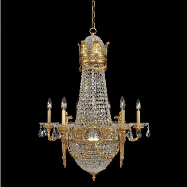 Marseille 6 Arm Chandelier Allegri