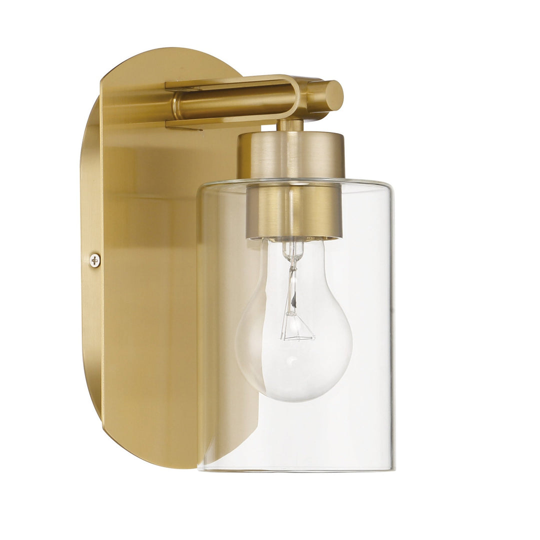 Hendrix 1 Light Wall Sconce in Satin Brass CRAFTMADE