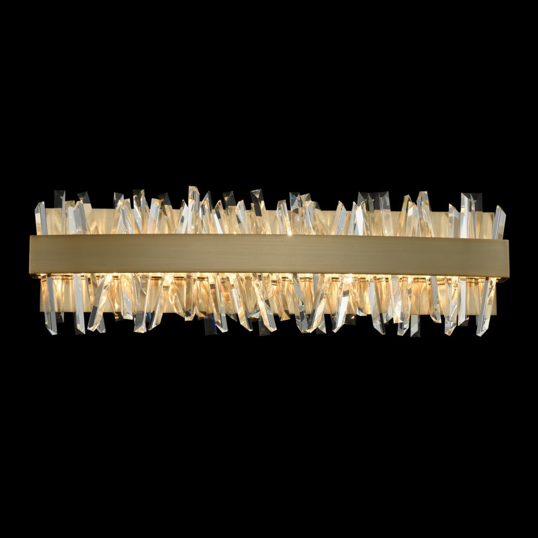 Glacier 24 Inch LED ADA Bath Brushed Champagne Gold Allegri