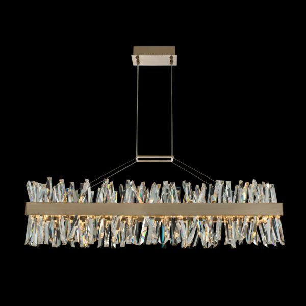 Glacier 48 Inch LED Island Brushed Champagne Gold Allegri