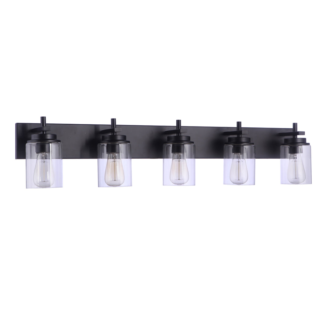 Reeves 5 Light Vanity in Flat Black CRAFTMADE