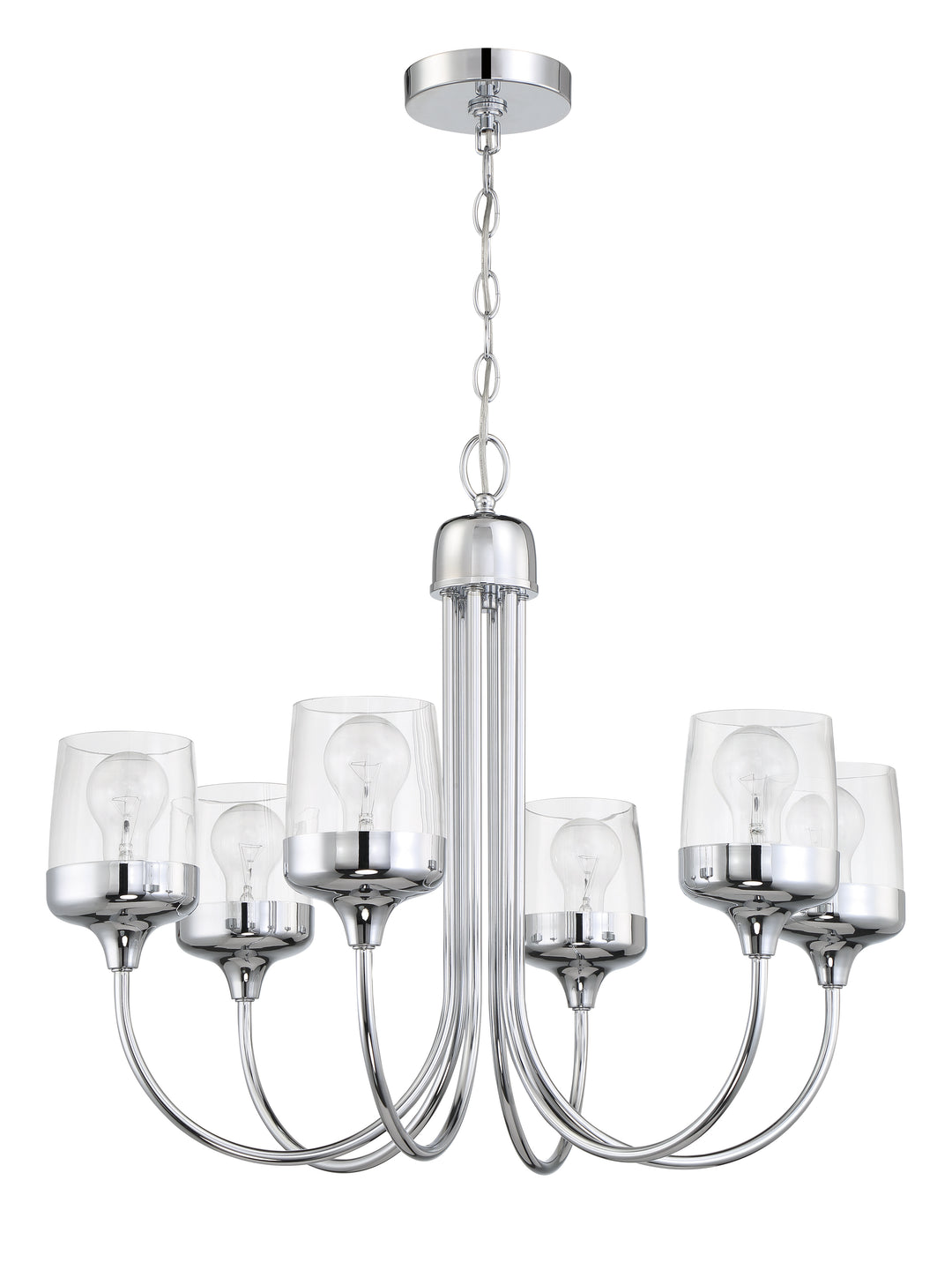 Wrenn 6 Light Chandelier in Chrome CRAFTMADE