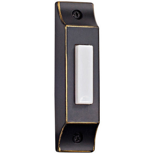 Surface Mount Die-Cast Builder's Series LED Lighted Push Button in Antique Bronze CRAFTMADE