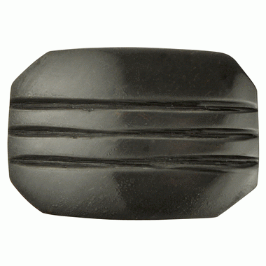 1 1/10 Inch Solid Brass Art Deco Style Lined Knob (Black Bronze Finish) COPPER MOUNTAIN HARDWARE