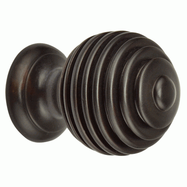 1 1/2 Inch Solid Brass Circular Knob (Oil Rubbed Bronze Finish) COPPER MOUNTAIN HARDWARE