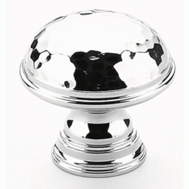 1 1/4 Inch Atherton Hammered Knob (Polished Chrome Finish) SCHAUB