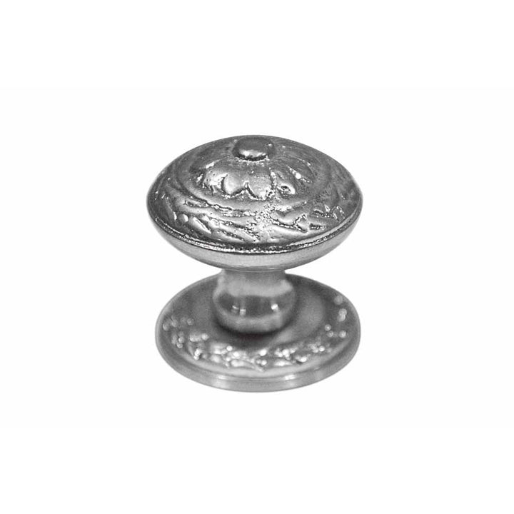 1 1/4 Inch Flower Cabinet Knob With Backplate (Satin Nickel Finish) COPPER MOUNTAIN HARDWARE