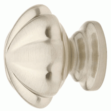 1 1/4 Inch Solid Brass Melon Cabinet Knob (Brushed Nickel Finish) EMTEK