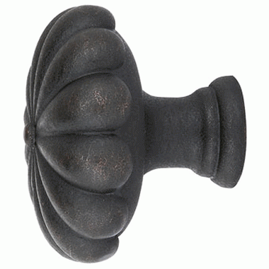 1 1/4 Inch Tuscany Bronze Fluted Round Knob (Medium Bronze) EMTEK