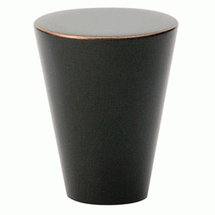 Emtek 1 1/8 Inch Solid Brass Cone Knob (Oil Rubbed Bronze Finish) EMTEK