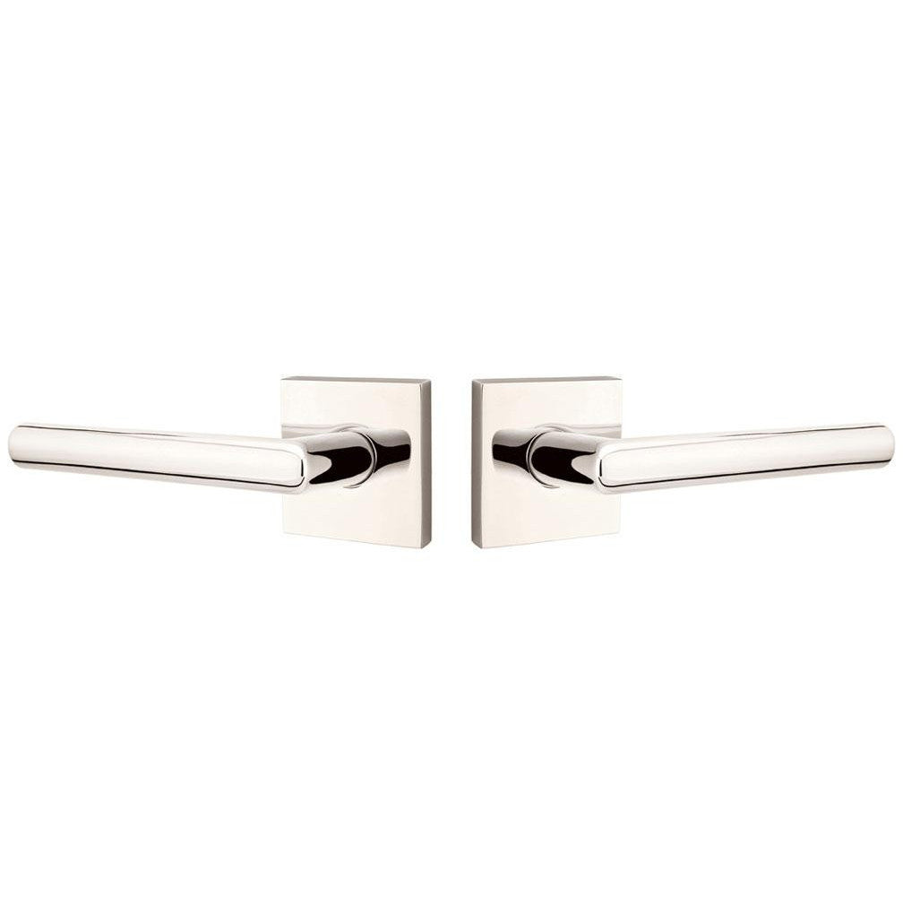 Emtek Solid Brass Stuttgart Lever With Square Rosette EMTEK