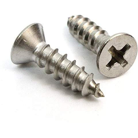 Single 3/4 Inch Solid Brass Wood Screw (Brushed Nickel Finish) COPPER MOUNTAIN HARDWARE