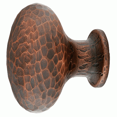 Emtek Arts & Crafts 1 3/4 Inch Solid Brass Round Dimpled Knob (Oil Rubbed Bronze Finish) EMTEK