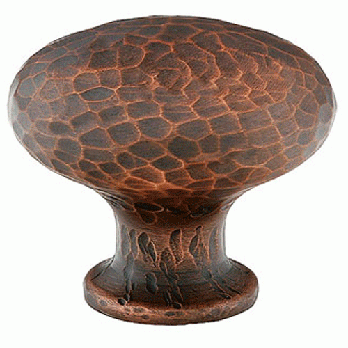 Emtek Arts & Crafts 1 3/4 Inch Solid Brass Round Dimpled Knob (Oil Rubbed Bronze Finish) EMTEK