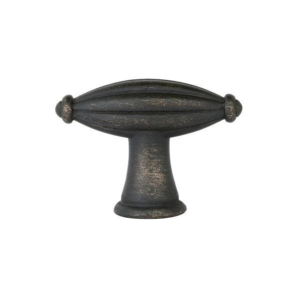 1 3/4 Inch Tuscany Bronze Fluted Finger Knob (Medium Bronze) EMTEK