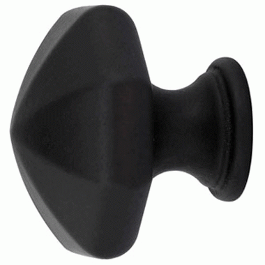 1 3/4 Inch Tuscany Bronze Octagon Knob (Flat Black) EMTEK