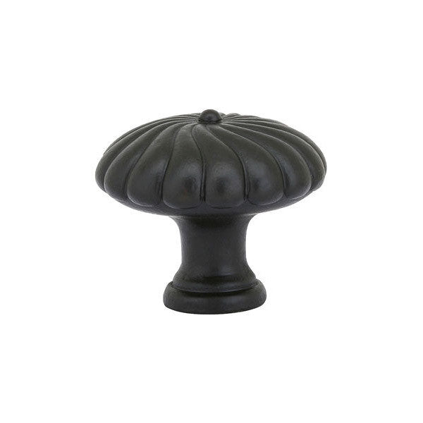 1 3/4 Inch Tuscany Bronze Twist Round Knob (Flat Black) EMTEK