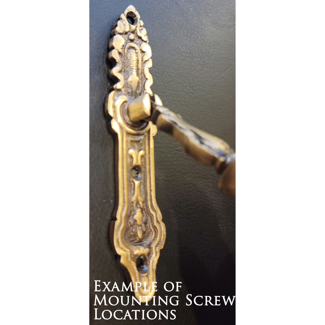 4 Inch Solid Brass Baroque/Rococo Drop Pull (Oil Rubbed Bronze Finish) COPPER MOUNTAIN HARDWARE