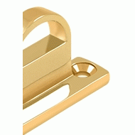 1 Inch Deltana Solid Brass Heavy Duty Bracket (Polished Brass Finish) DELTANA