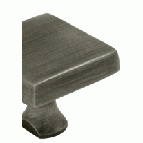 1 Inch Deltana Solid Brass Square Knob (Antique Nickel Finish) DELTANA