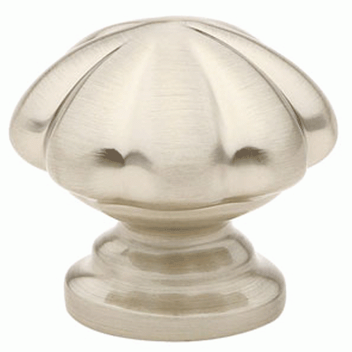 1 Inch Solid Brass Melon Cabinet Knob (Brushed Nickel Finish) EMTEK