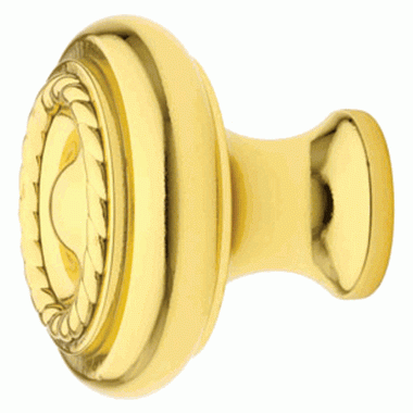 1 Inch Solid Brass Rope Cabinet Knob (Polished Brass Finish) EMTEK