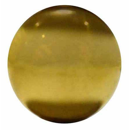 1 Inch Solid Brass Traditional Round Knob (Polished Brass Finish) COPPER MOUNTAIN HARDWARE