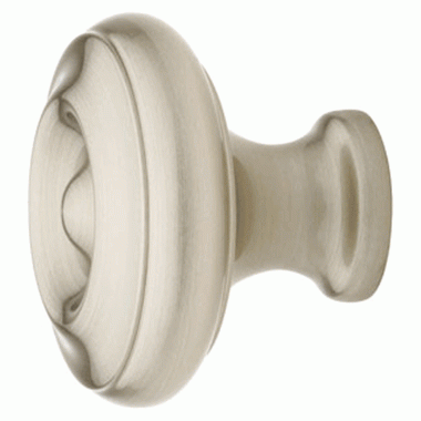 1 Inch Solid Brass Waverly Cabinet Knob (Brushed Nickel Finish) EMTEK