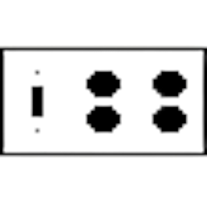 Bamboo Style Wall Plate (Matte Nickel Finish)