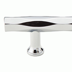 10 Inch (8 Inch c-c) Solid Brass Tribeca Pull (Polished Chrome Finish) EMTEK