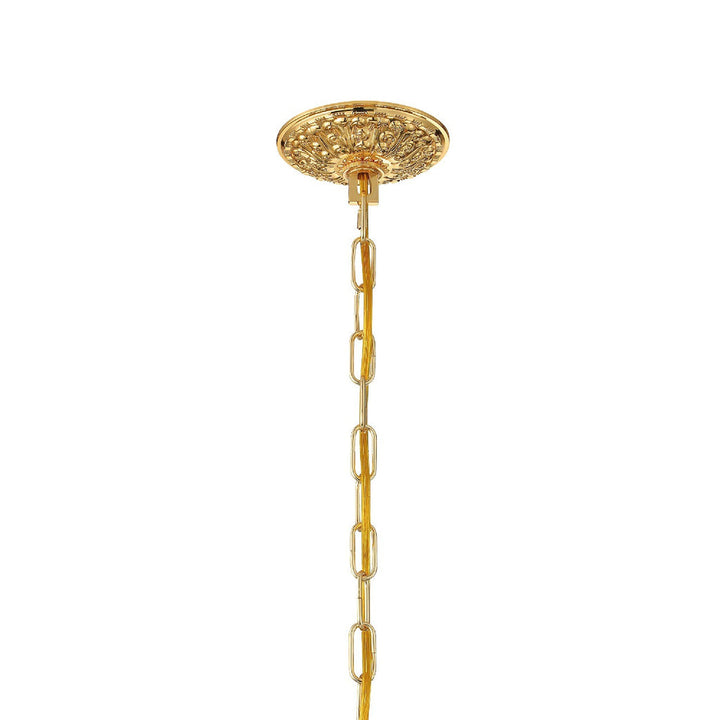 Crystorama Crystorama Traditional Crystal 5 Light Swarovski Strass Crystal Polished Brass Chandelier