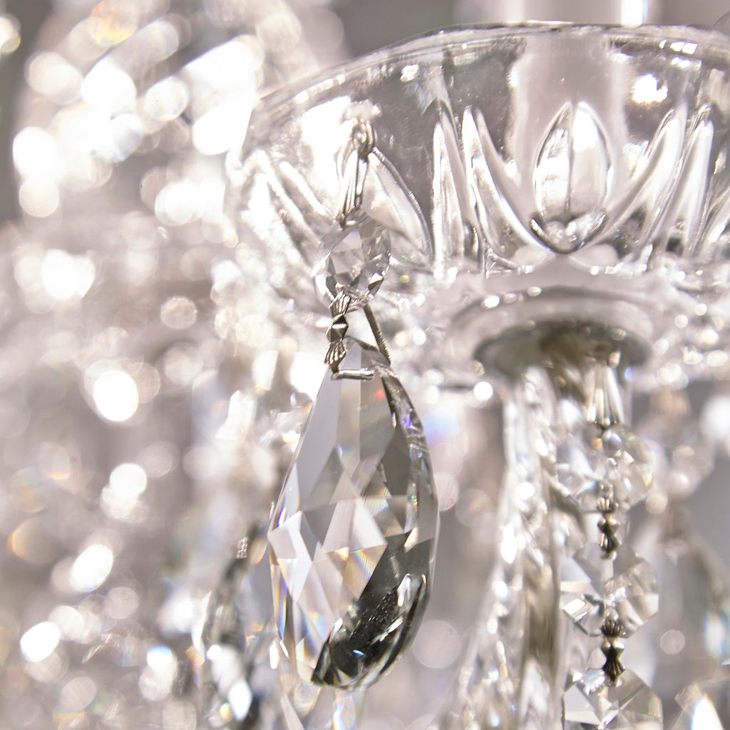 Crystorama Crystorama Traditional Crystal 10 Light Hand Cut Crystal Polished Chrome Chandelier