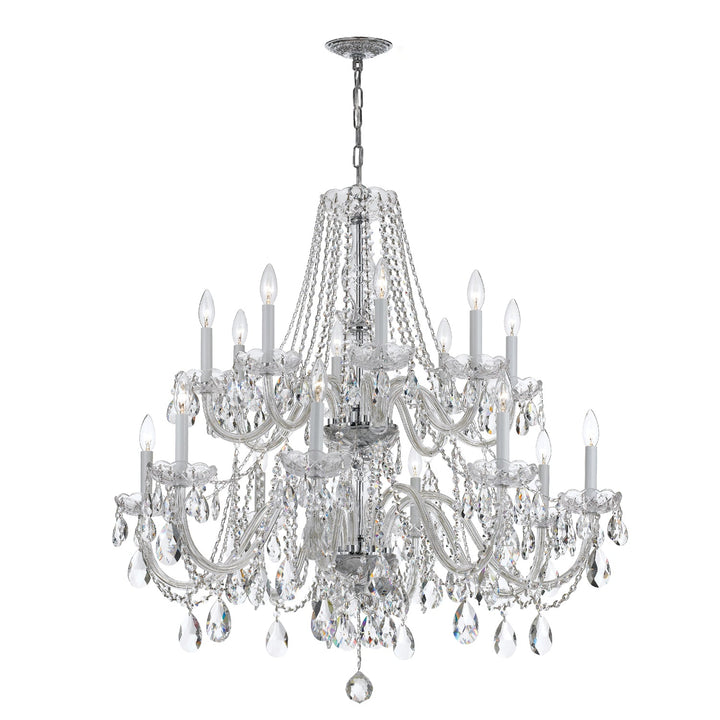 Crystorama Crystorama Traditional Crystal 16 Light Spectra Crystal Polished Chrome Chandelier