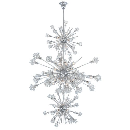 Constellation 3-Tier Pendant Chrome Allegri