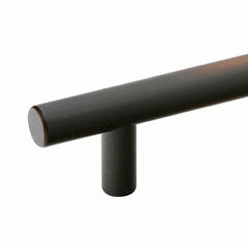 Emtek 12 1/2 Inch Overall (10 Inch c-c) Brass Bar Pull (Oil Rubbed Bronze Finish) EMTEK