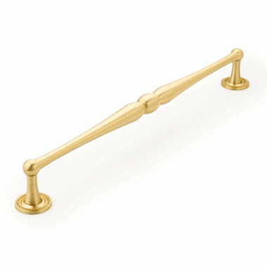 15 3/4 Inch (15 Inch c-c) Atherton Appliance Pull (Satin Brass Finish) SCHAUB