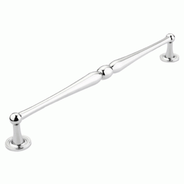 15 3/4 Inch (15 Inch c-c) Atherton Plain Footplate Pull (Polished Chrome Finish) SCHAUB