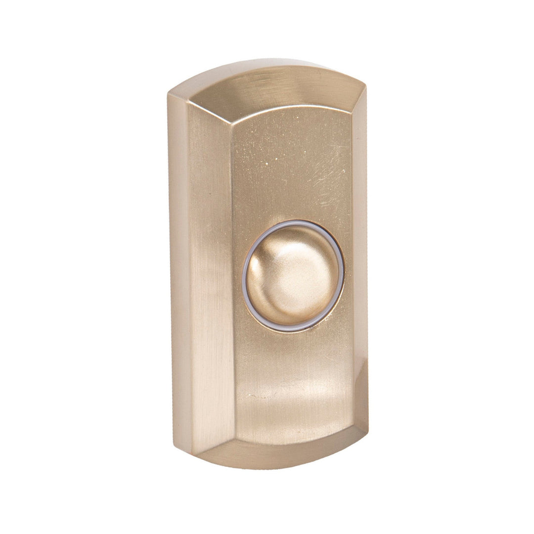 Surface Mount LED Lighted Push Button in Satin Brass CRAFTMADE