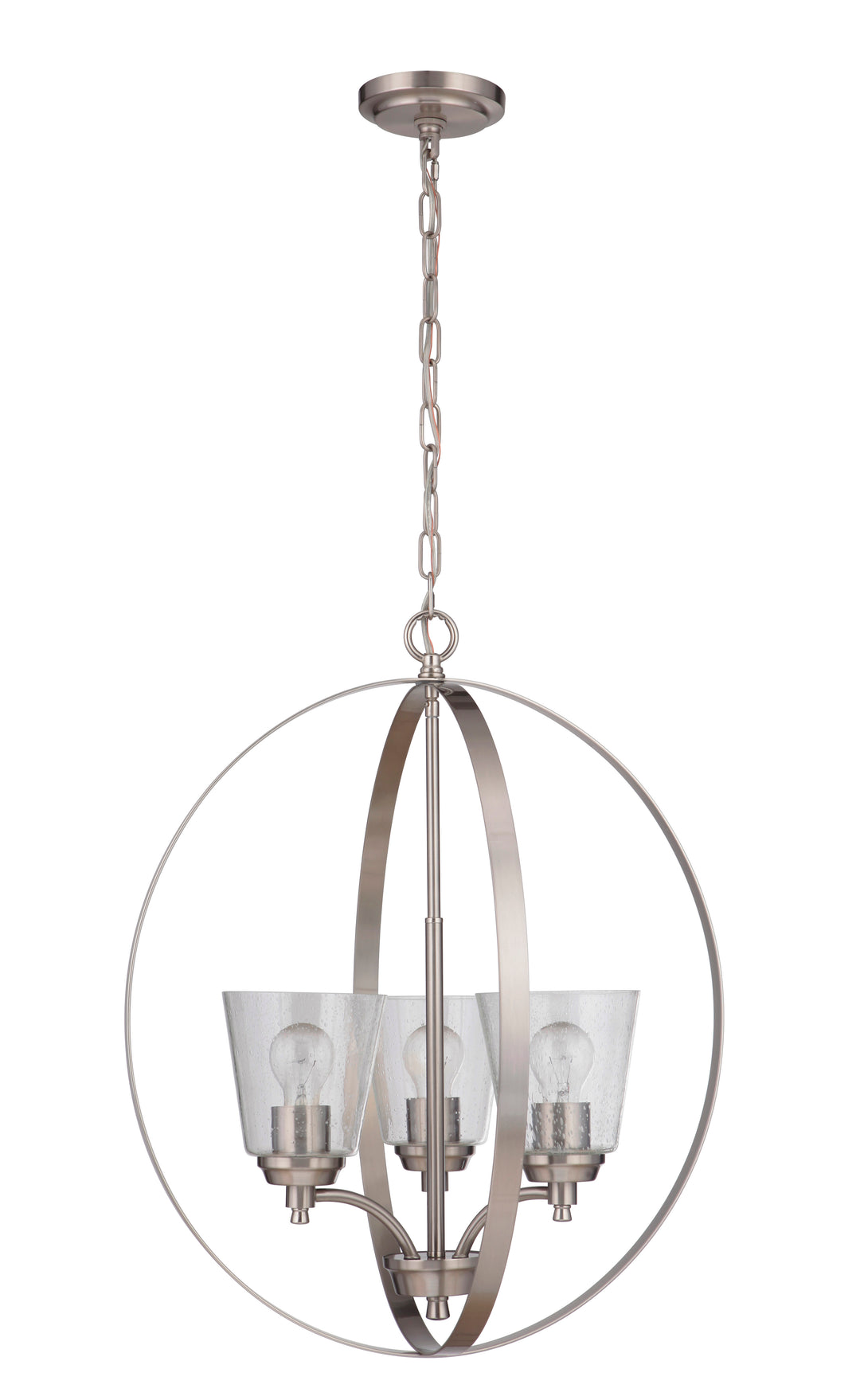 Tyler 3 Light Foyer in Brushed Polished Nickel CRAFTMADE