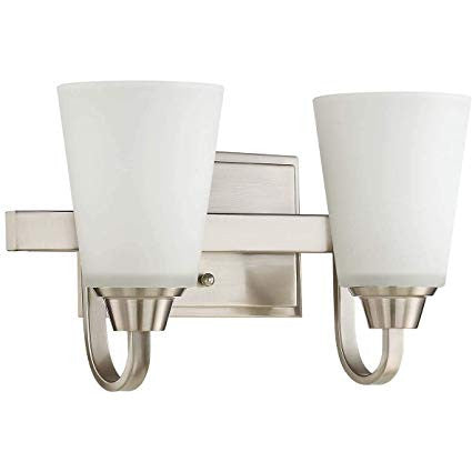 Grace 2 Light Vanity in Brushed Polished Nickel CRAFTMADE