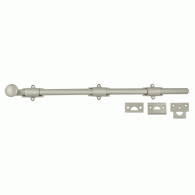 18 Inch Deltana Heavy Duty Surface Bolt (Brushed Nickel Finish) DELTANA