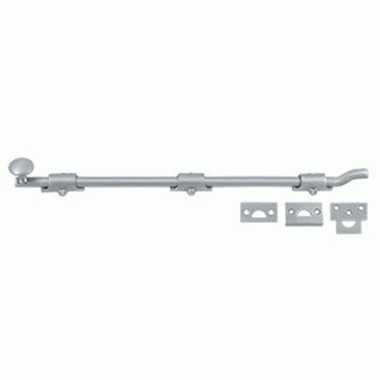 18 Inch Deltana Offset Heavy Duty Surface Bolt (Brushed Chrome Finish) DELTANA