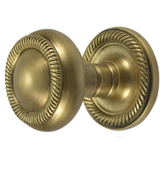 Georgian Roped Rosette Door Set with Georgian Roped Door Knobs (Several Finishes Available) COPPER MOUNTAIN HARDWARE