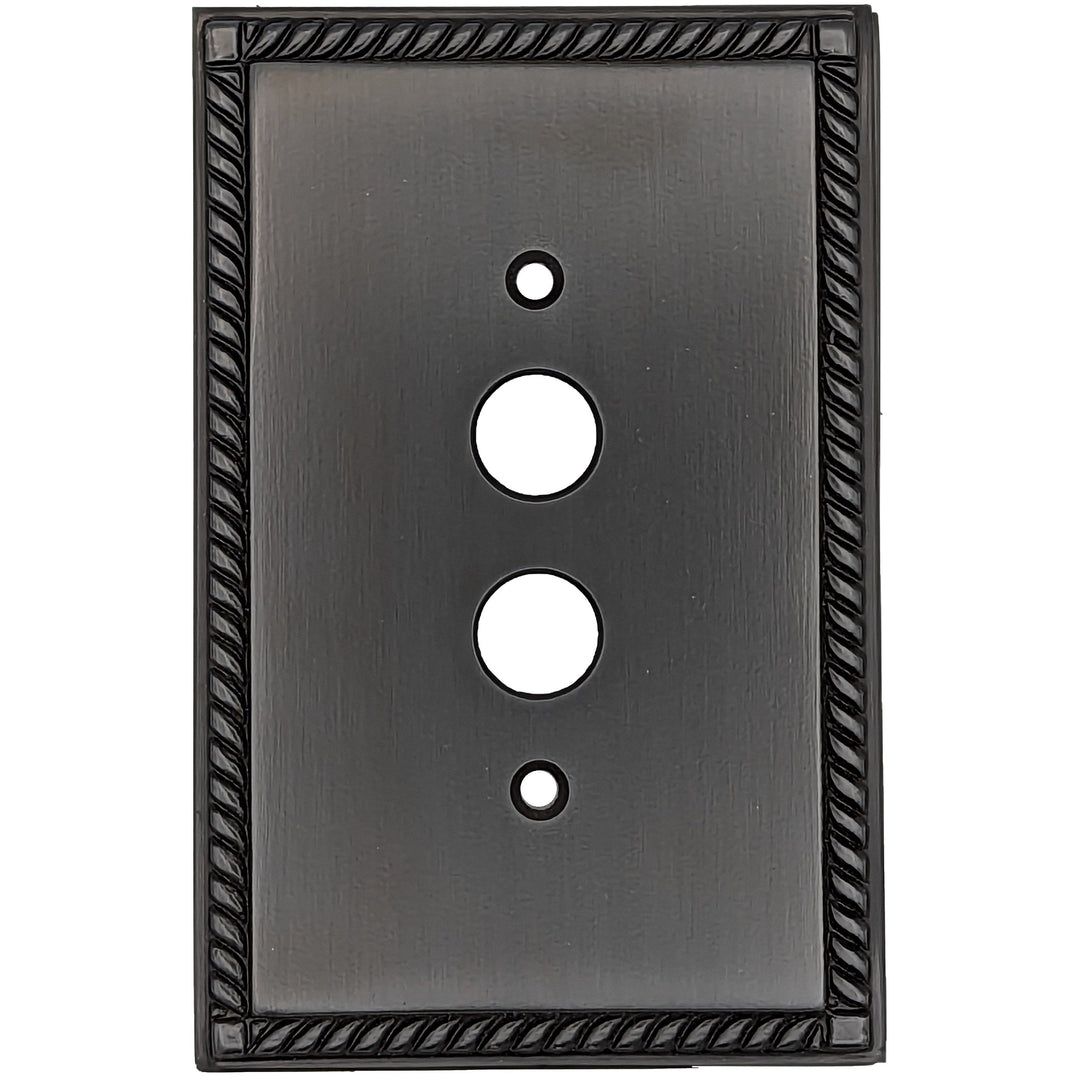 English Georgian Roped Wall Plate (Several Finishes Available) COPPER MOUNTAIN HARDWARE