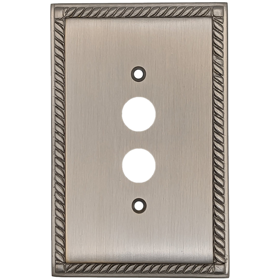 English Georgian Roped Wall Plate (Several Finishes Available) COPPER MOUNTAIN HARDWARE