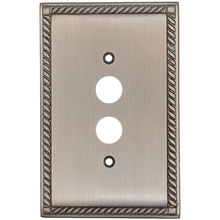 English Georgian Roped Wall Plate (Several Finishes Available) COPPER MOUNTAIN HARDWARE