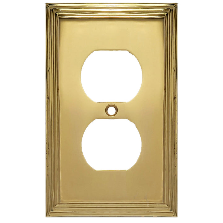 Kingston Classic Stepped Wall Plate (Polished Brass) COPPER MOUNTAIN HARDWARE