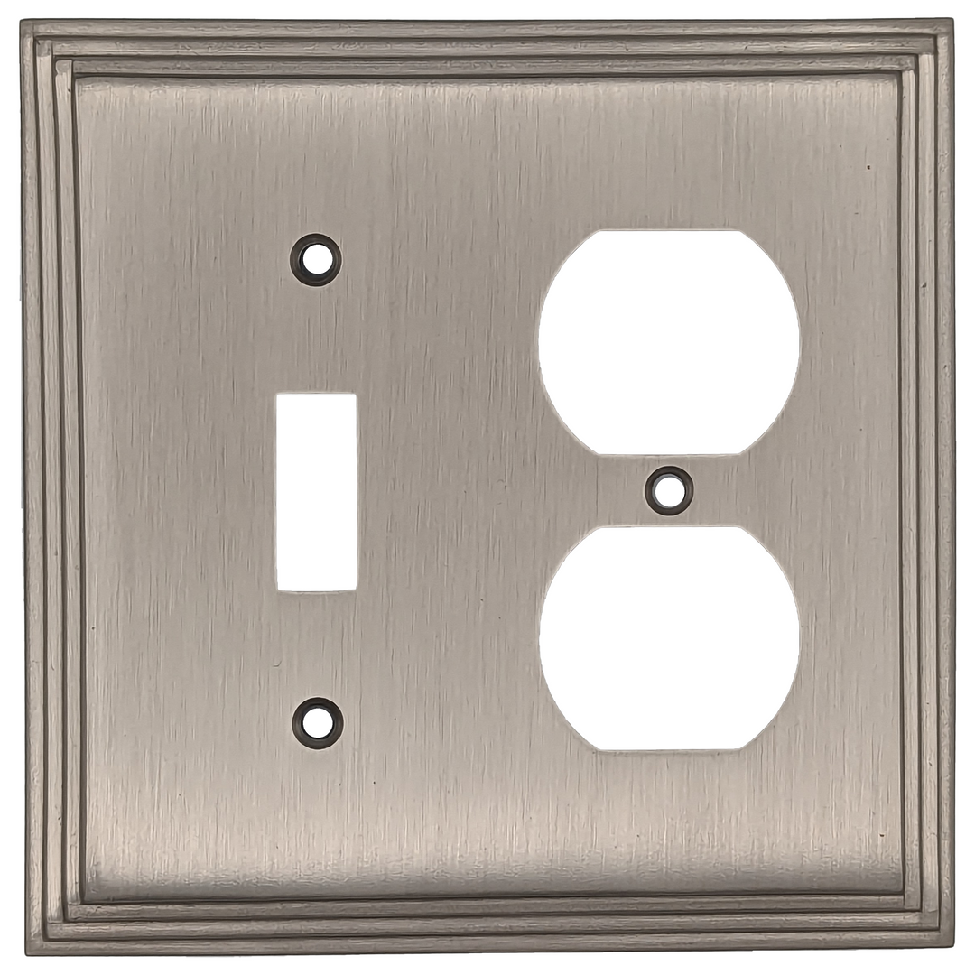 Kingston Classic Stepped Wall Plate (Satin Nickel) COPPER MOUNTAIN HARDWARE