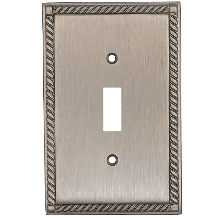 English Georgian Roped Wall Plate (Satin Nickel) COPPER MOUNTAIN HARDWARE