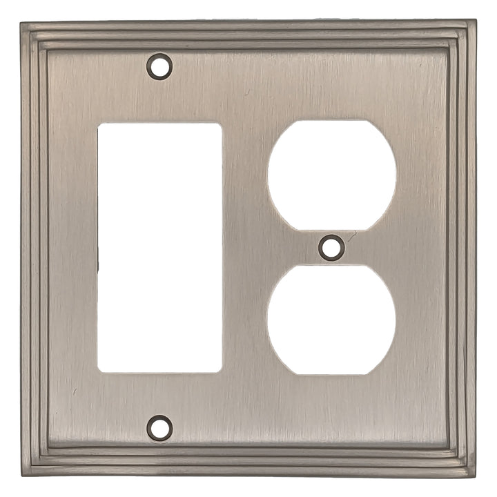 Kingston Classic Stepped Wall Plate (Satin Nickel) COPPER MOUNTAIN HARDWARE